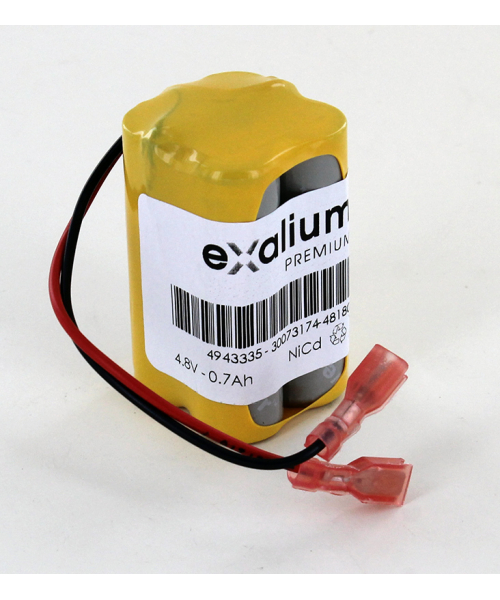BATT NICD 4,8V/0,7AH 4S1P AVCO/SASU