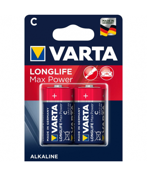 Blister 2 batterie alcaline 1, 5V LR14 MaxTech Varta