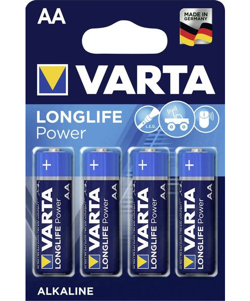 Blister 4 batteries alkaline 1 .5V LR6 High Energy Varta