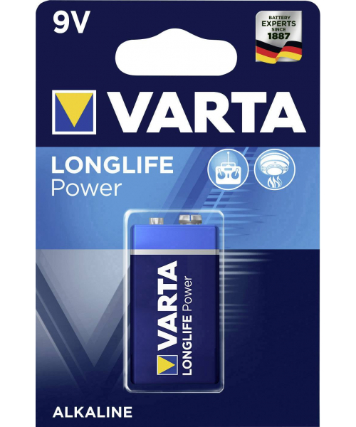 Pile alcaline 9V 6LR61 LongLife Power Varta (4922121411)