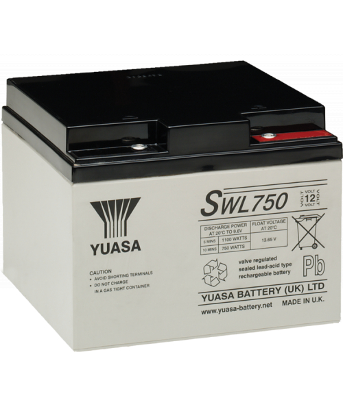 Batterie Plomb 12V 25Ah (166x175x125) Yuasa (SWL750)