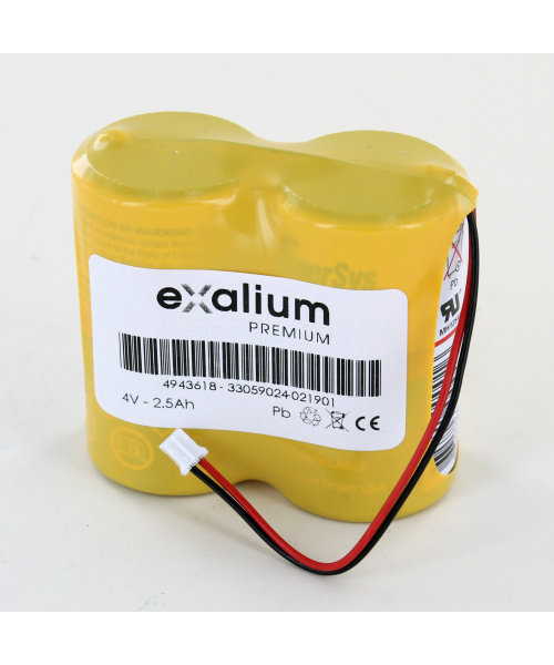Battery 4V 2.5Ah lead Cyclon for block FLAIR 200 c SCHNEIDER