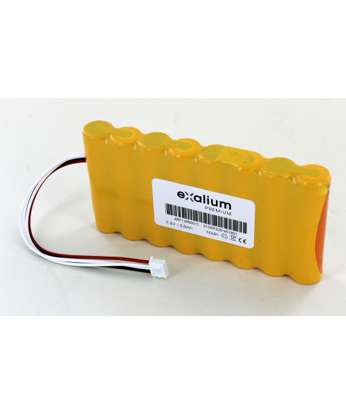 9.6V battery 4 / 3 A 3800 type B 689139, 00 for Analyzer Chauvin Arnoux