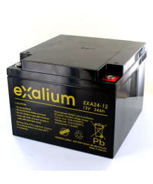 Battery 12V 24Ah for operating lighting HANAULUX