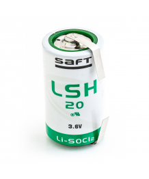 Pile lithium 3,6V 13Ah D avec cosses CNR (LSH20CNR)