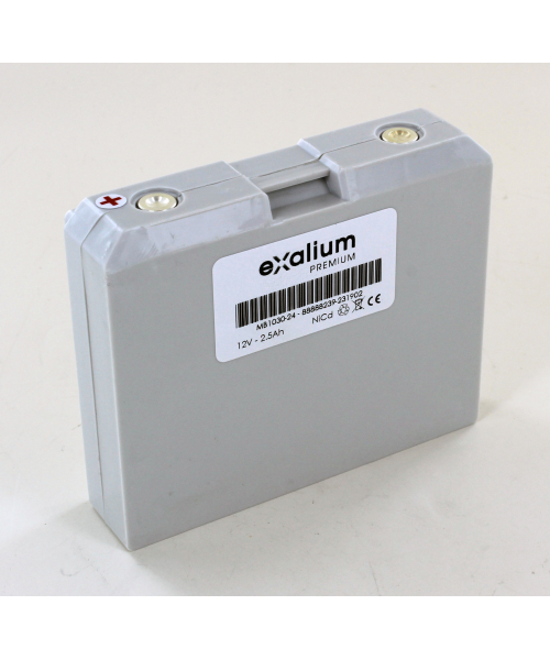 Batterie 12V 2,5Ah pour défibrillateur Cardioserv SCP 900 HELLIGE - MARQUETTE (MB1030-24)