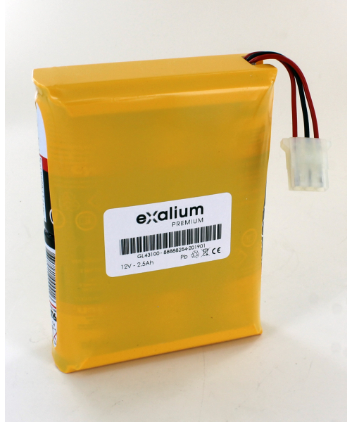 Batterie 12V 2,5Ah pour défibrillateur 43100 HEWLETT PACKARD (1420-0339)