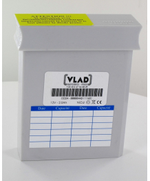 Batteria 12V 2,4Ah per defibrillatore Defigard 2000-Fred-Minidef 3 ODAM / BRUKER