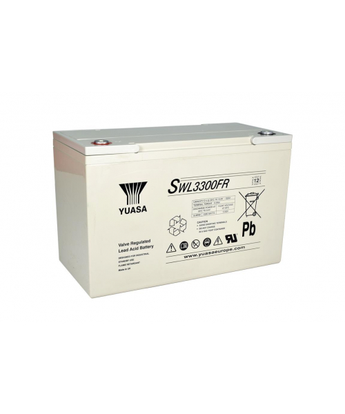 Batería Plomo 12V 108Ah Yuasa (350X168X225) (SWL3300FR) 