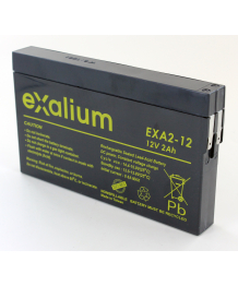 Batterie Plomb 12V 2Ah EXALIUM (150X20X90) (EXA2-12) 