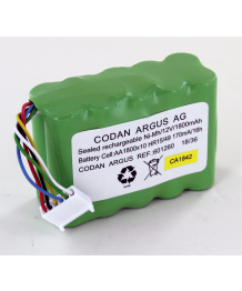 Batterie 12V 1.8Ah pour pompe à perfusion ARGUS 717 CODAN (601074)