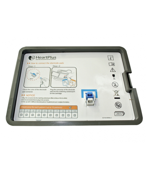 Kit batterie + électrodes pour défibrillateur HeartPlus N180 NANOOMTECH