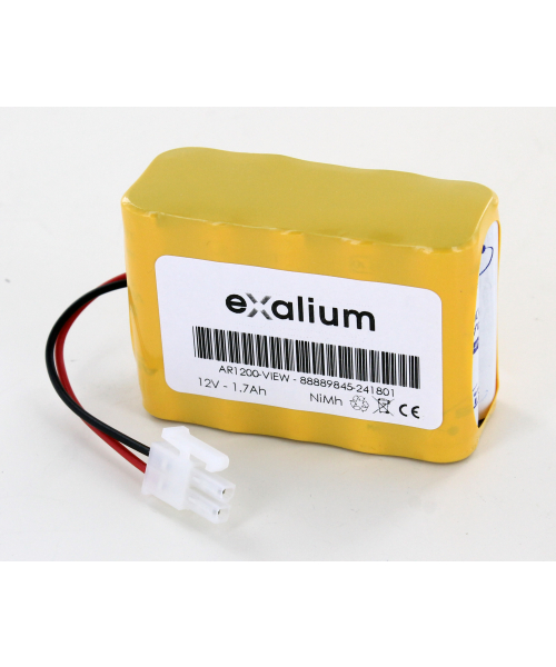 Batterie 12V 1,7Ah pour Ecg Cardiette AR1200-VIEW CARDIOLINE