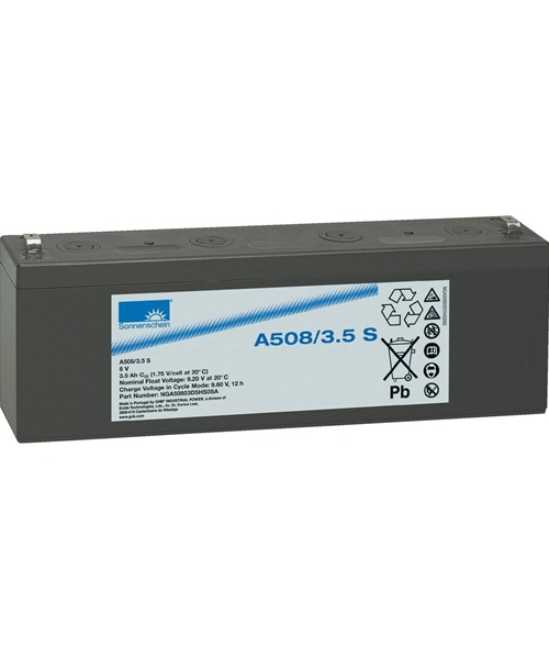 Batterie Plomb Gel 8V 3.5Ah (178.5 x 34.1 x 64.4) Exide (A508/3.5 S)