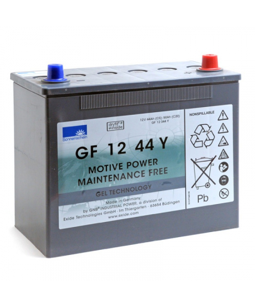Batterie Plomb Gel 12V 44Ah (261x135x230) Semi-Traction Exide (GF12044Y)