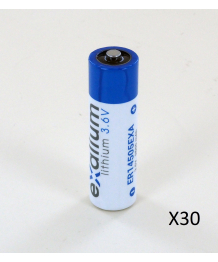 Batería de litio AA 3.6V 2.6Ah Eva - parte superior de 30