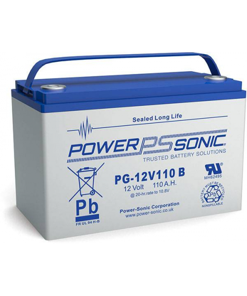 Batterie Plomb 12V 110Ah Power Sonic (330X173X212) M8 (PG12V110M8) 