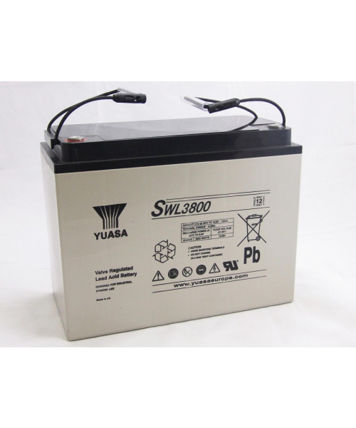 Batterie Plomb 12V 132Ah Yuasa (350X173X272) M8 (SWL3800) 