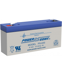 Batería Plomo 6V 3.5Ah Power Sonic (134X34X64) (PS630) 