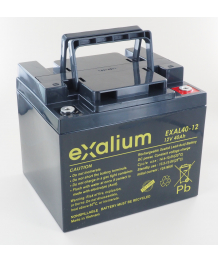 Batería 12V 40Ah tiempo vida (198 x 166 x 171) EXALIUM (EXAL40 - 12) (EXA40 - L 12)