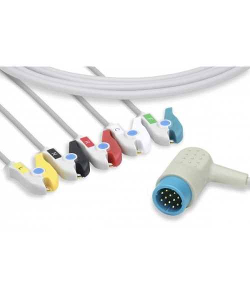 Cable IEC monobloc 5 branches à pince pour LP12 PHYSIOCONTROL