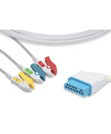 Cable IEC monobloc 3 branches à pince pour Lifescope-i NIHON KOHDEN