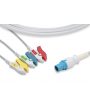 Cable monobloc 3 voies à pinces pour SC6000 DRAGER