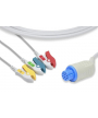 Cable monobloc 3 voies à pince pour Cardiocap GE HEALTHCARE