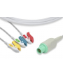 Cable monobloc 3 voies à pince pour Cardioserv GE HEALTHCARE