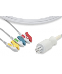 Cable IEC monobloc 3 branches à pince pour moniteur BP88s COLIN