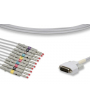Cable patient IEC monobloc 10 fiches banane pour ECG SE-3 EDAN