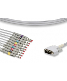 Cable IEC enchufes de plátano de un solo bloque 10 para ECG SE-3 EDAN
