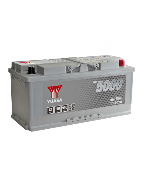 Arranque de la batería de plomo 12V 110Ah 950A YUASA de alto rendimiento (YBX5020)