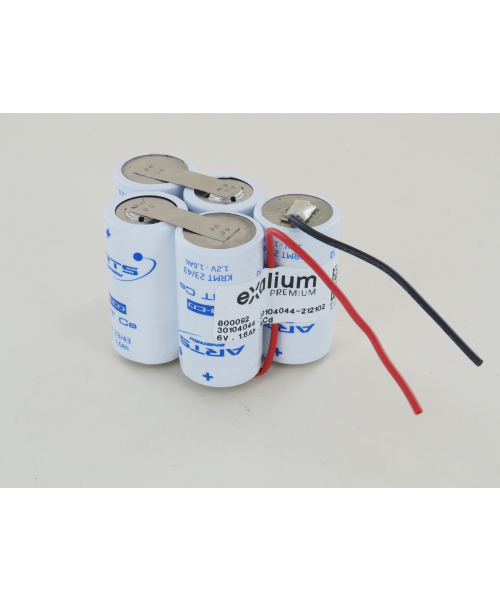 Batterie 3.6V 800mAh 3VST AAL + CONNECTEUR (805147) - Vlad