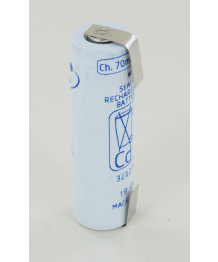 Ni-Cd 1, 2V 700mAh VREAAL lugs CLG Saft