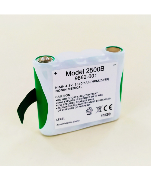 Batterie 4.8V 1.5Ah pour Oxymètre 2500 Palmsat NONIN MEDICAL (NONIN2500B)