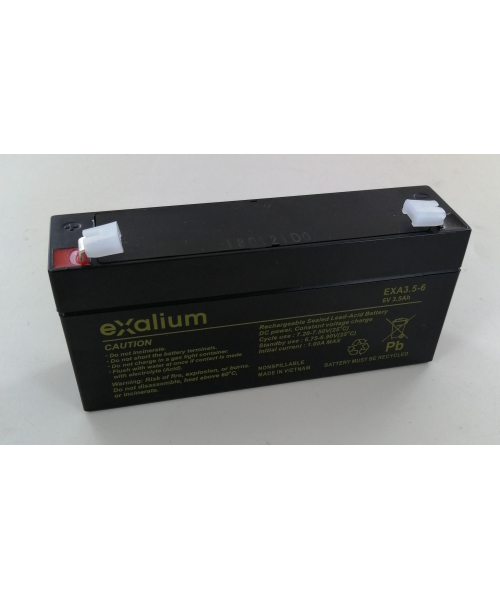 Batterie 6V 3,5Ah pour oxymètre de pouls Satlite Trans DATEX