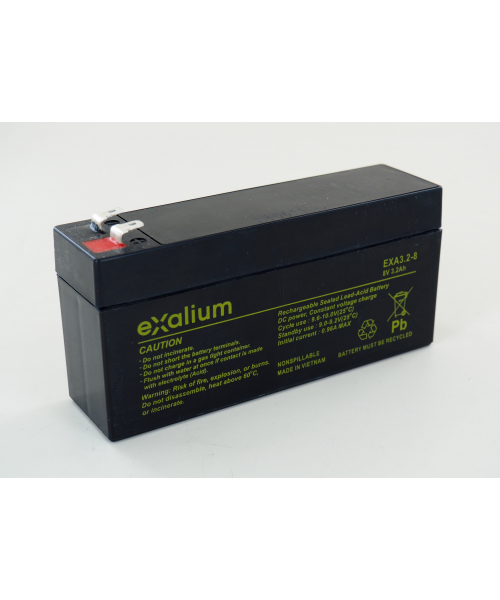 Battery 8V 3.2Ah (134x37x63) EXALIUM