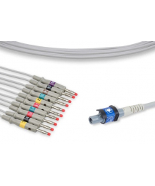 Cable de paciente IEC monobloque 10 enchufes de plátano para Pro6000 WELCH ALLYN