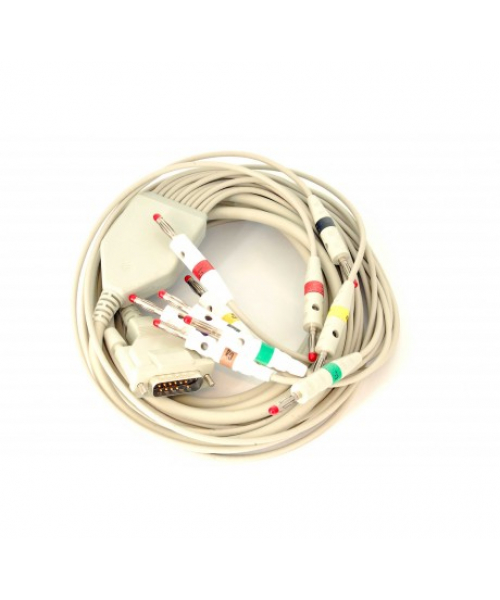 Cavo paziente IEC monoblocco 10 spine a banana per AT1 SCHILLER (2.400070)