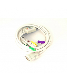 Cable de paciente IEC monobloque 10 tapones de abrazadera para AT1 SCHILLER (2.400095)