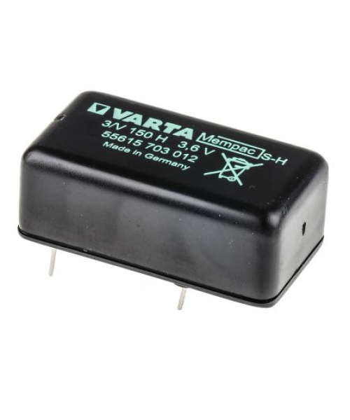 Battery Ni-Mh 3.6V 150mAh Mem Packs Varta microbattery