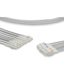 IEC 10-strand patient cable (without adapter) for CAM14 GE HEALTHCARE (420101-002)