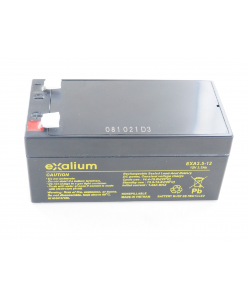 Batterie Plomb 12V 3.0Ah (134x67x65.5) Exalium (EXA3.0-12) (EXA3-12)