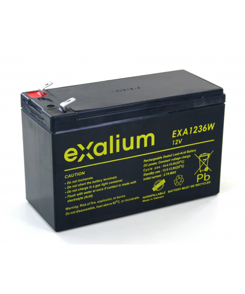 Battery 12V 9Ah for ECG ELI350 MORTARA