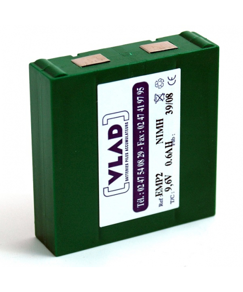 (REC) Batterie 9,6V 750mAh pour électro-stimulateur Gymnex 2 GYMNA (WA60-8)
