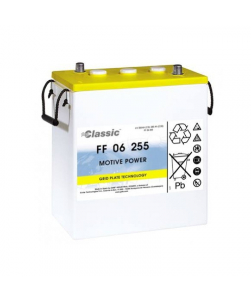 Batterie Plomb Ouvert 6V 255Ah (311x184x353) Exide (FF 06 255)
