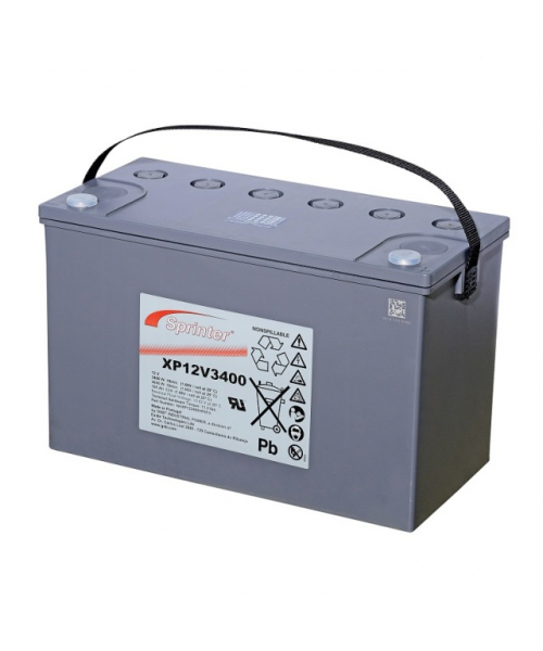 Batterie plomb 12V 105Ah(c10) 3400W (10min) F-M6 Exide (XP12V3000 ...