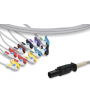 IEC Patient Cable 10 Strands Morsetto Finitura per Q-Stress MORTARA Monitor (60-00186-01)