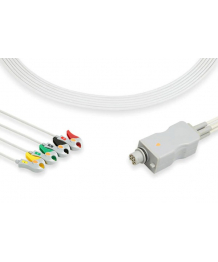 Cable de telemetría IEC Acabado de abrazadera de 4 hebras para LX-7120 FUKUDA (CMT-02FTH-0.8D)